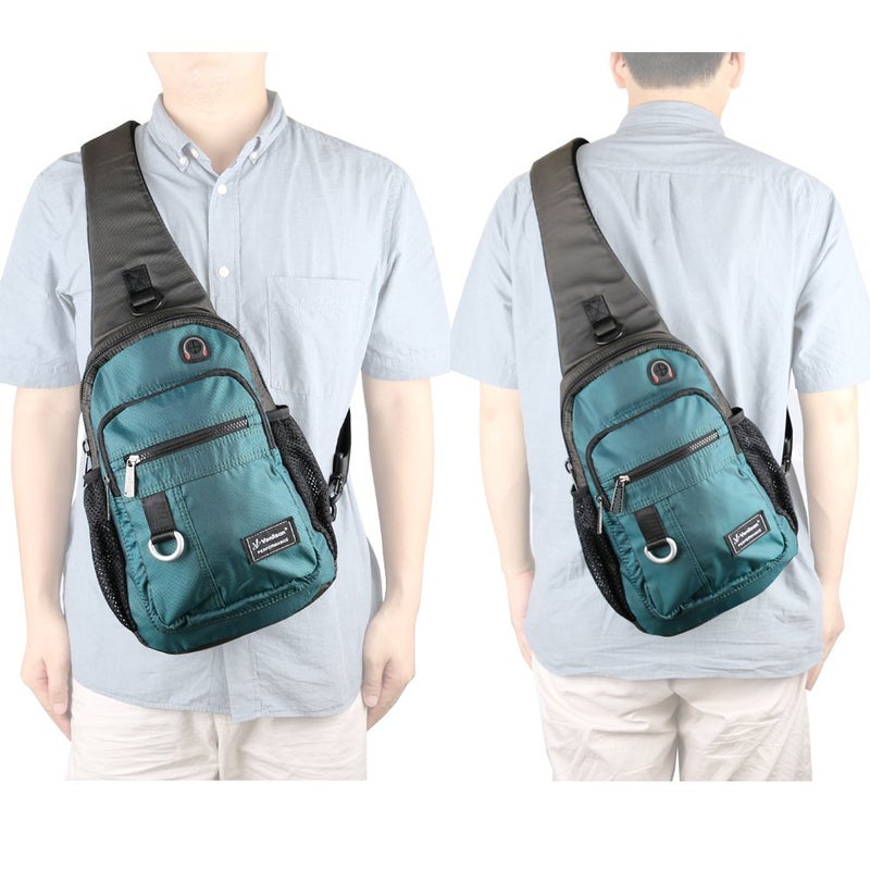 Vanlison Crossbody Sling Bag Backpack for Men & Women Lake Blue - Image 4